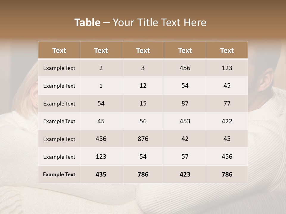 Relaxed Male Girlfriend PowerPoint Template