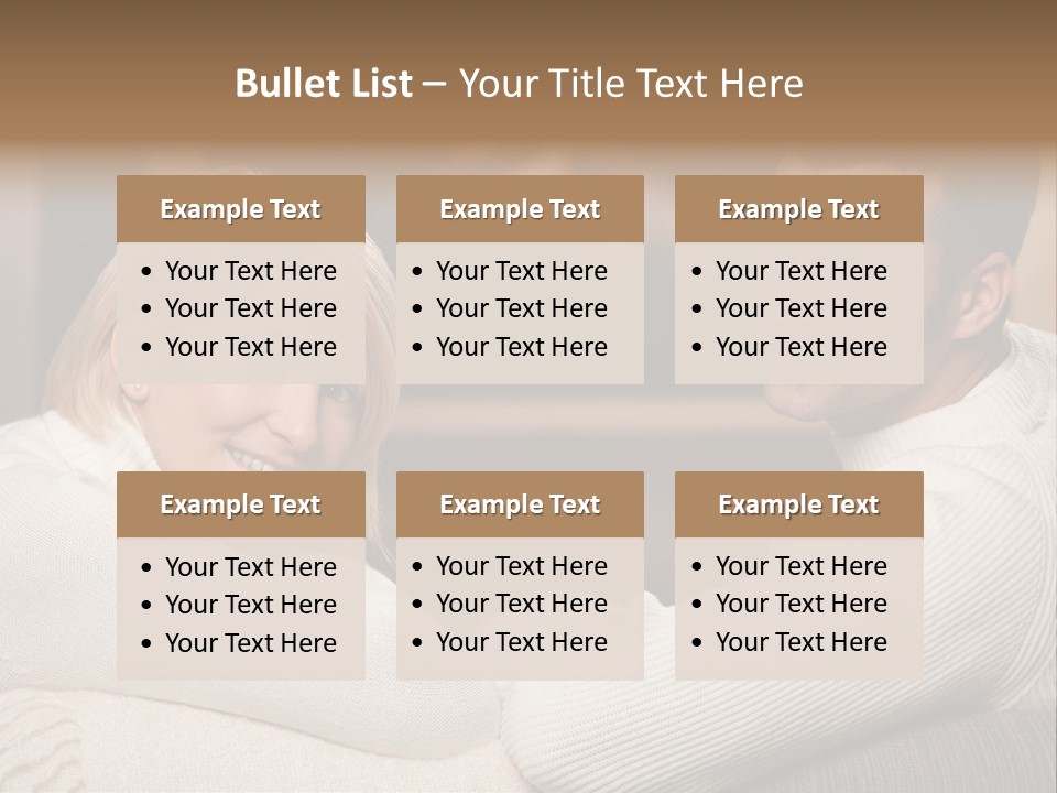 Relaxed Male Girlfriend PowerPoint Template