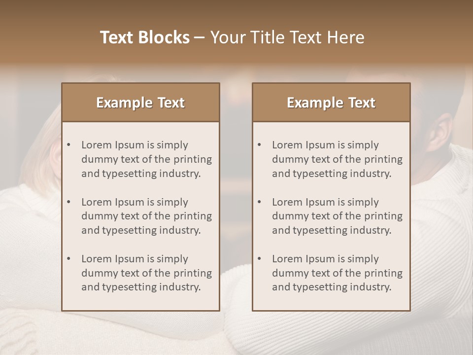 Relaxed Male Girlfriend PowerPoint Template
