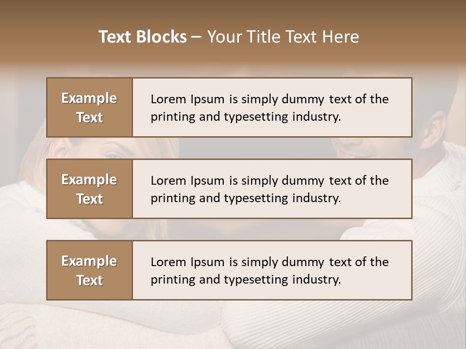 Relaxed Male Girlfriend PowerPoint Template