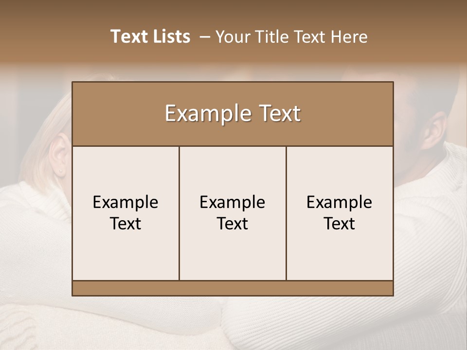 Relaxed Male Girlfriend PowerPoint Template