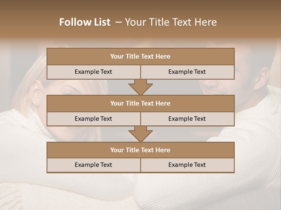 Relaxed Male Girlfriend PowerPoint Template
