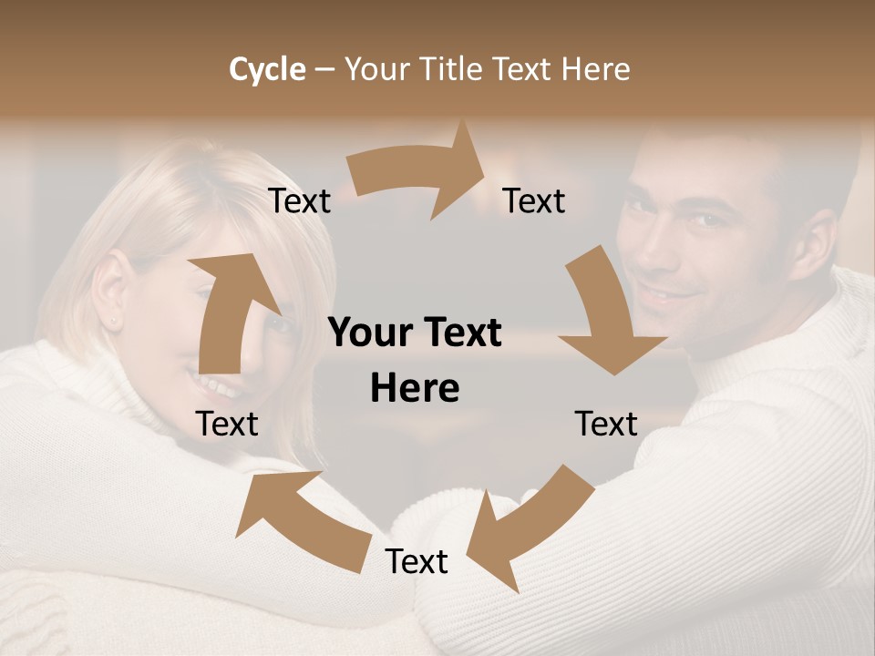 Relaxed Male Girlfriend PowerPoint Template