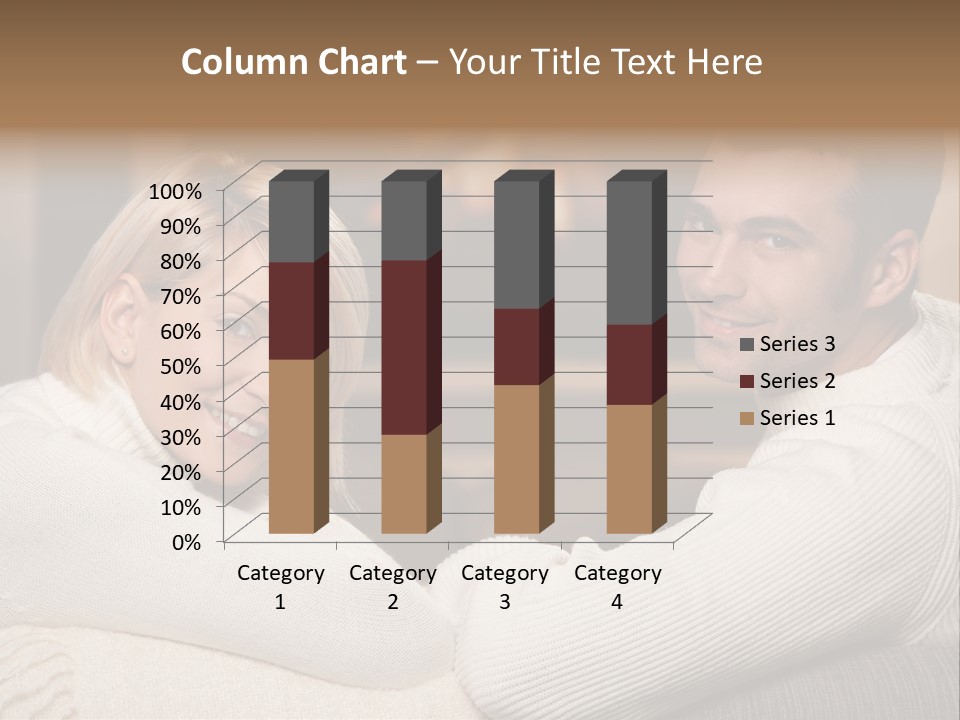 Relaxed Male Girlfriend PowerPoint Template