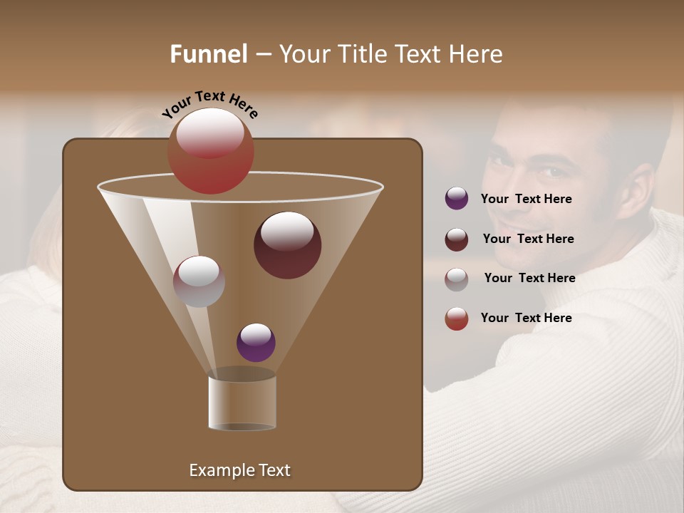 Relaxed Male Girlfriend PowerPoint Template