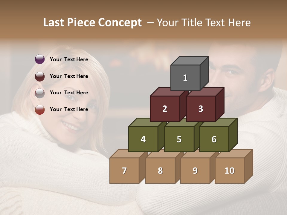 Relaxed Male Girlfriend PowerPoint Template