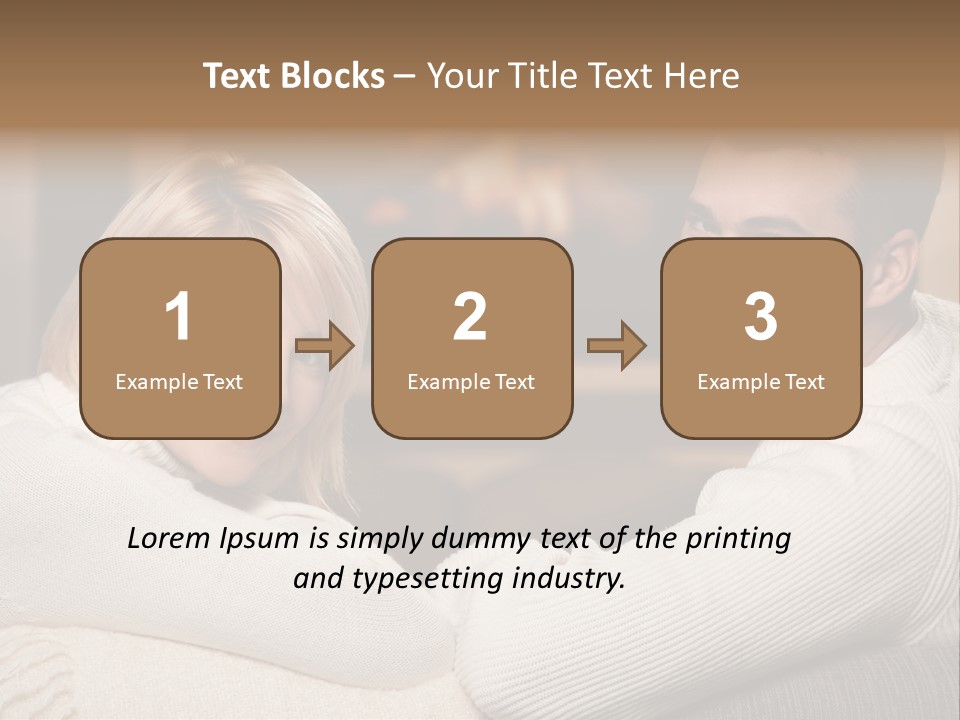 Relaxed Male Girlfriend PowerPoint Template