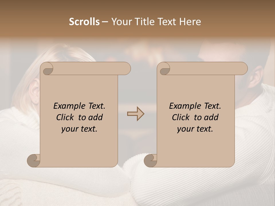 Relaxed Male Girlfriend PowerPoint Template