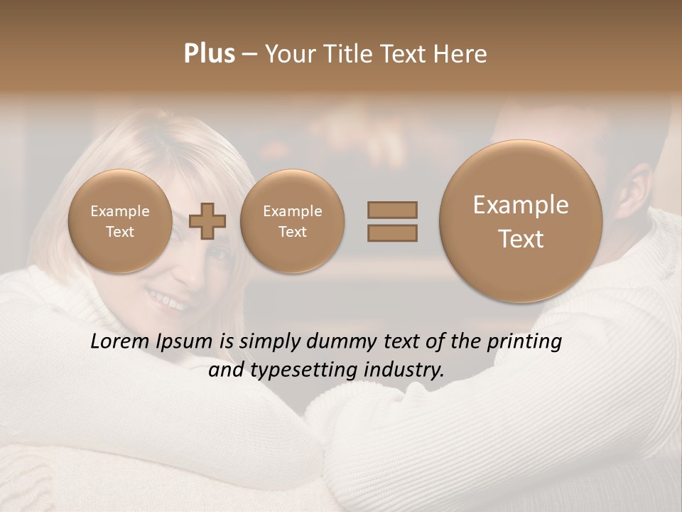 Relaxed Male Girlfriend PowerPoint Template