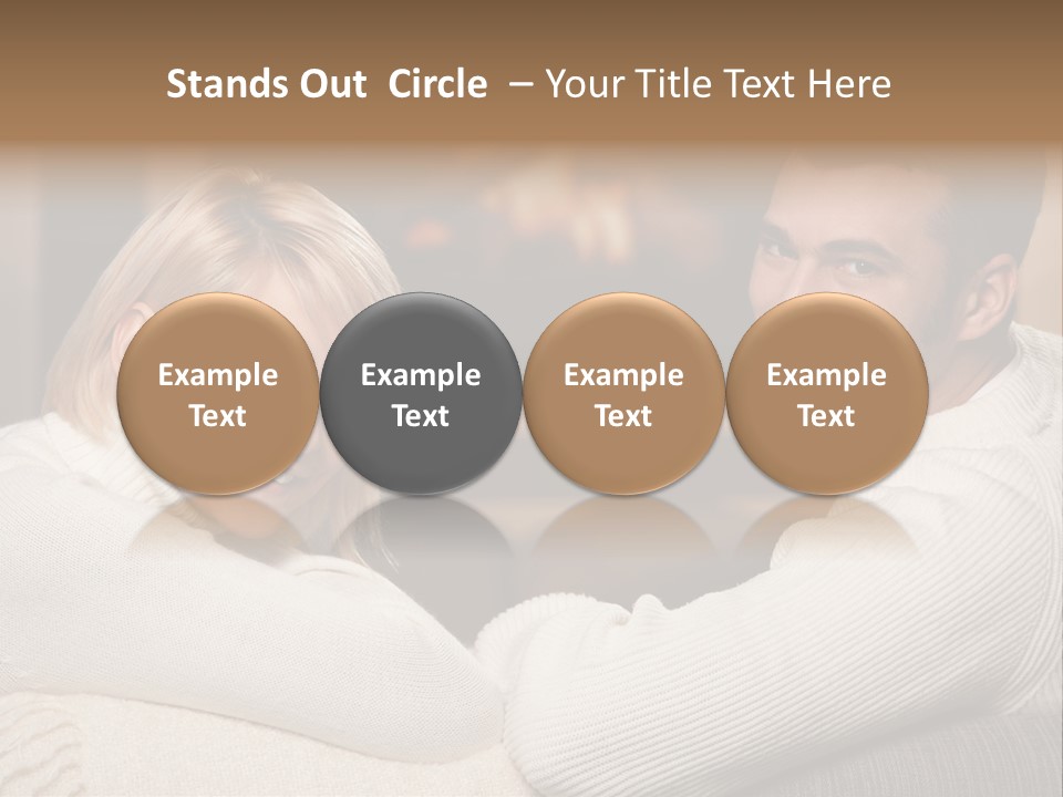 Relaxed Male Girlfriend PowerPoint Template