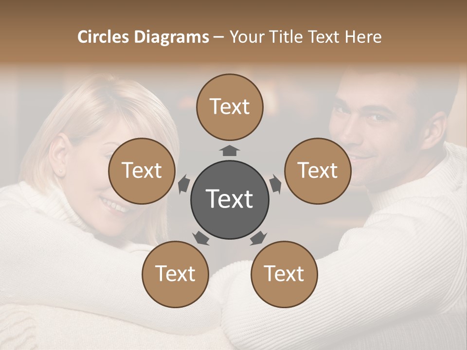 Relaxed Male Girlfriend PowerPoint Template