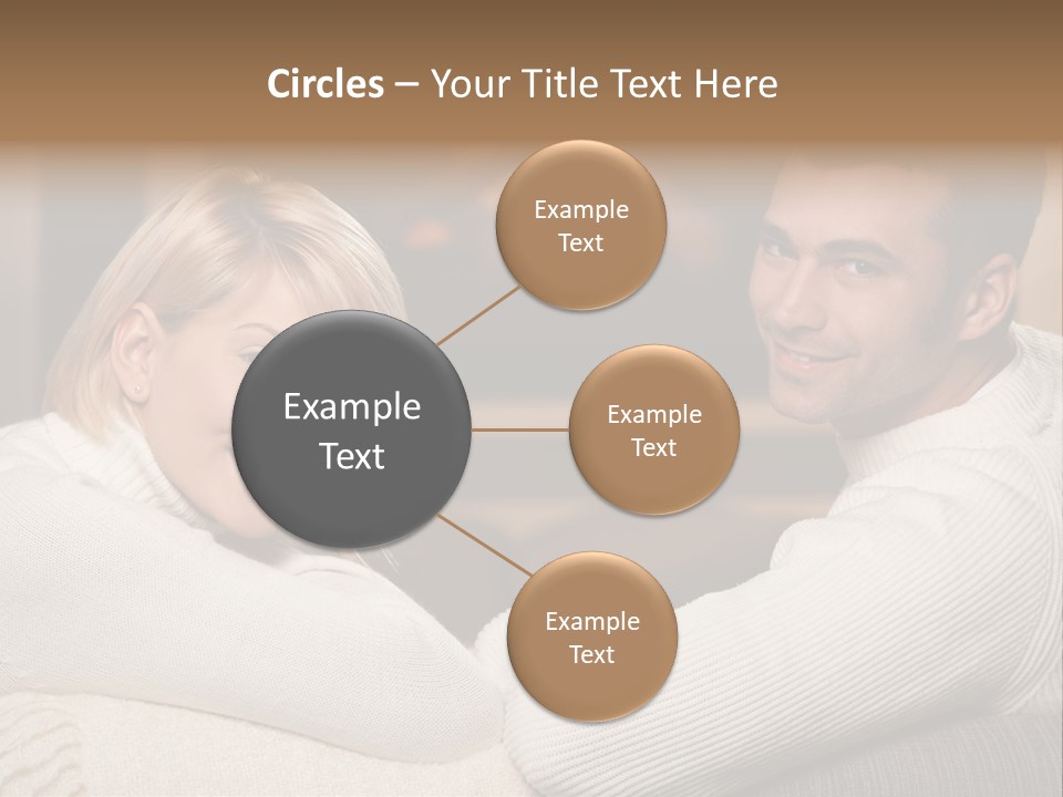 Relaxed Male Girlfriend PowerPoint Template