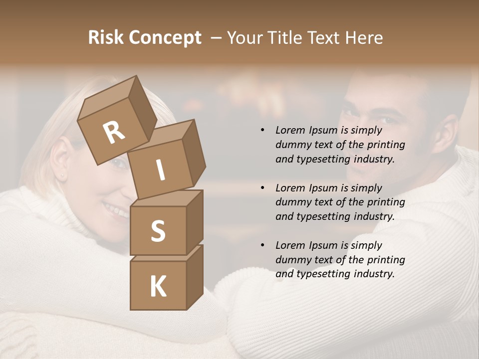 Relaxed Male Girlfriend PowerPoint Template