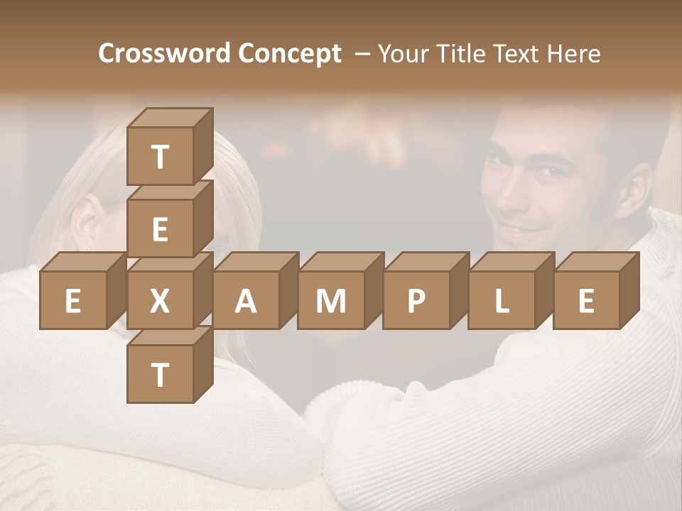 Relaxed Male Girlfriend PowerPoint Template