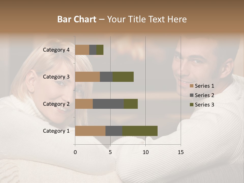 Relaxed Male Girlfriend PowerPoint Template