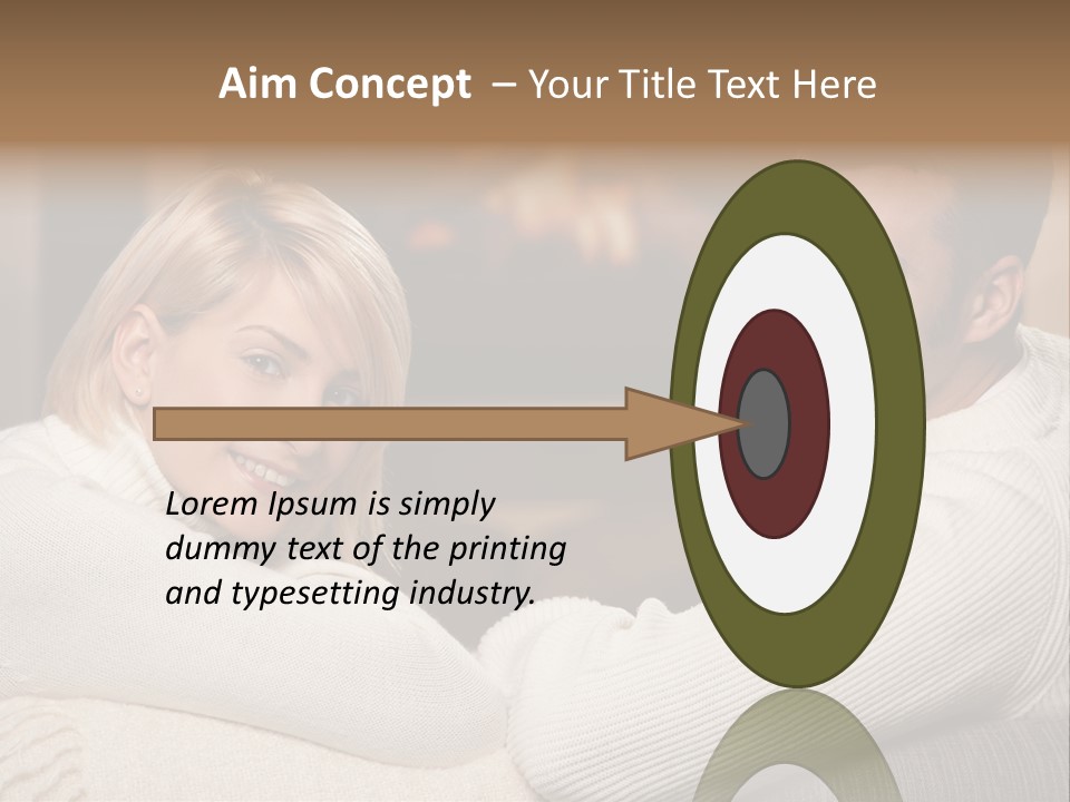 Relaxed Male Girlfriend PowerPoint Template