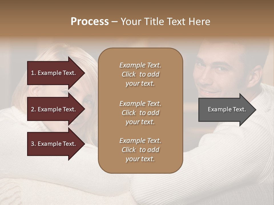 Relaxed Male Girlfriend PowerPoint Template