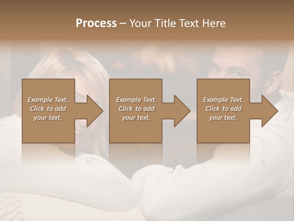 Relaxed Male Girlfriend PowerPoint Template