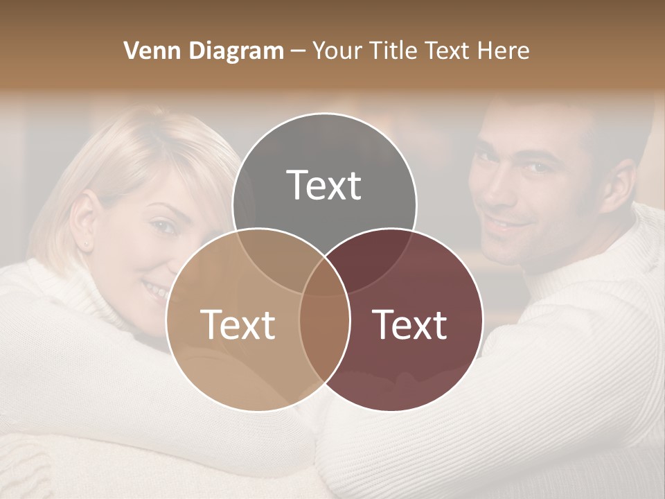 Relaxed Male Girlfriend PowerPoint Template