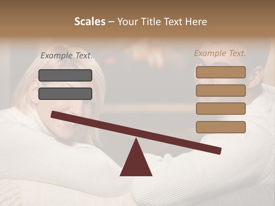 Relaxed Male Girlfriend PowerPoint Template