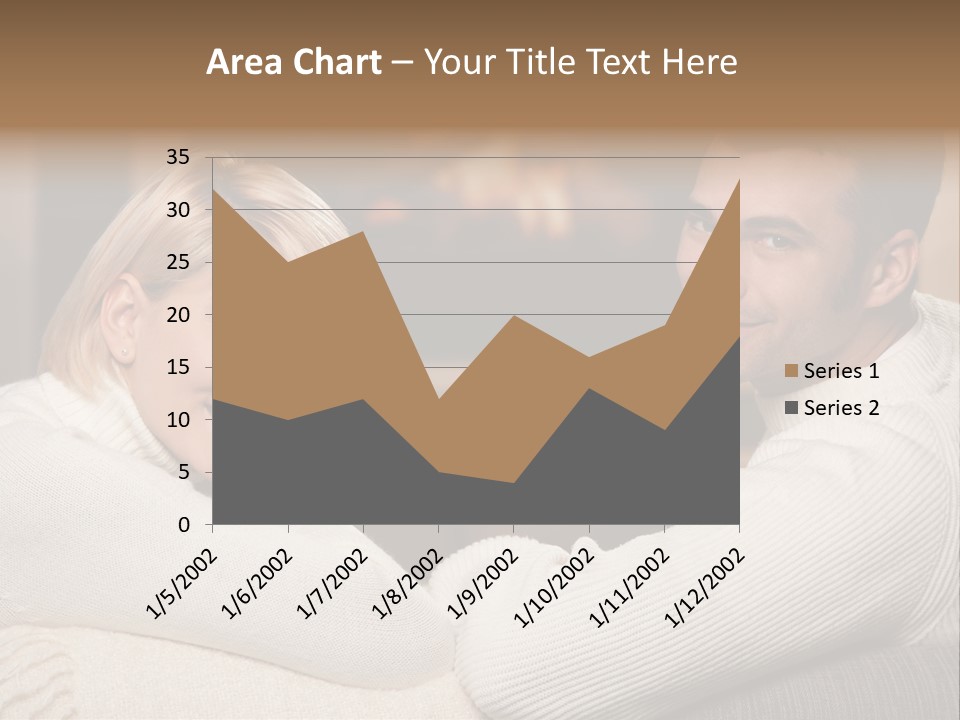 Relaxed Male Girlfriend PowerPoint Template