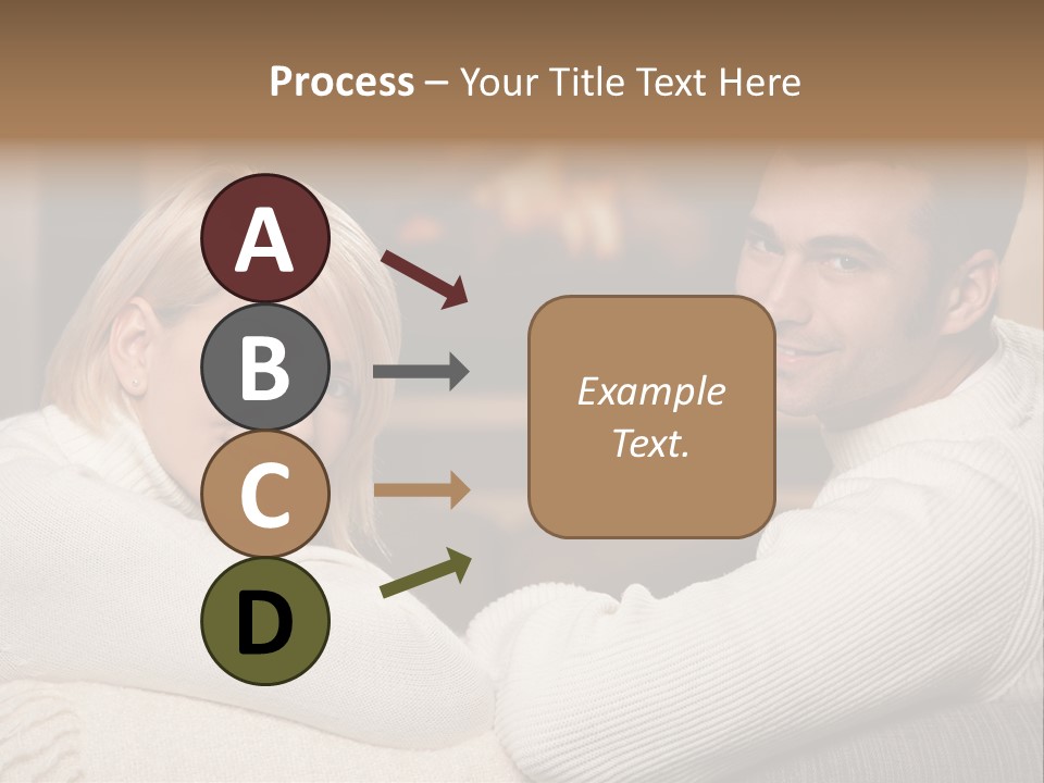 Relaxed Male Girlfriend PowerPoint Template