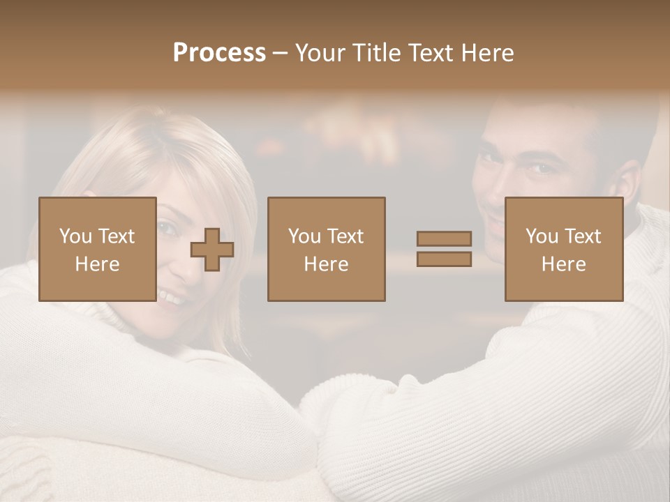 Relaxed Male Girlfriend PowerPoint Template