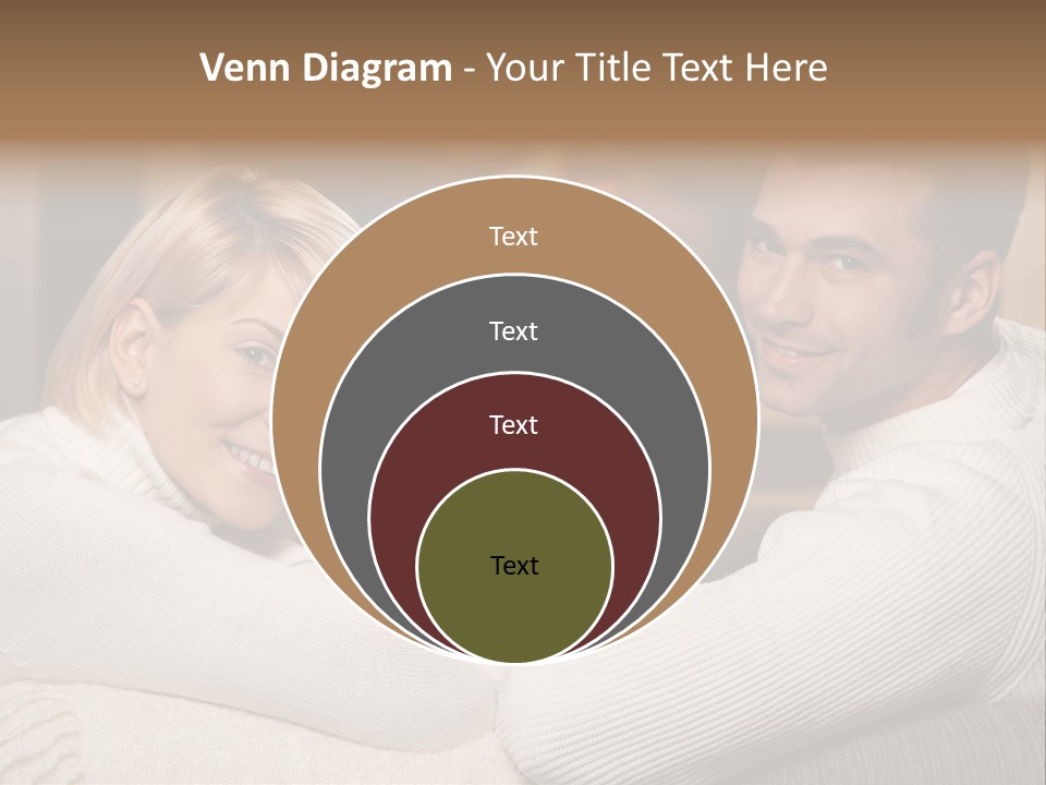 Relaxed Male Girlfriend PowerPoint Template