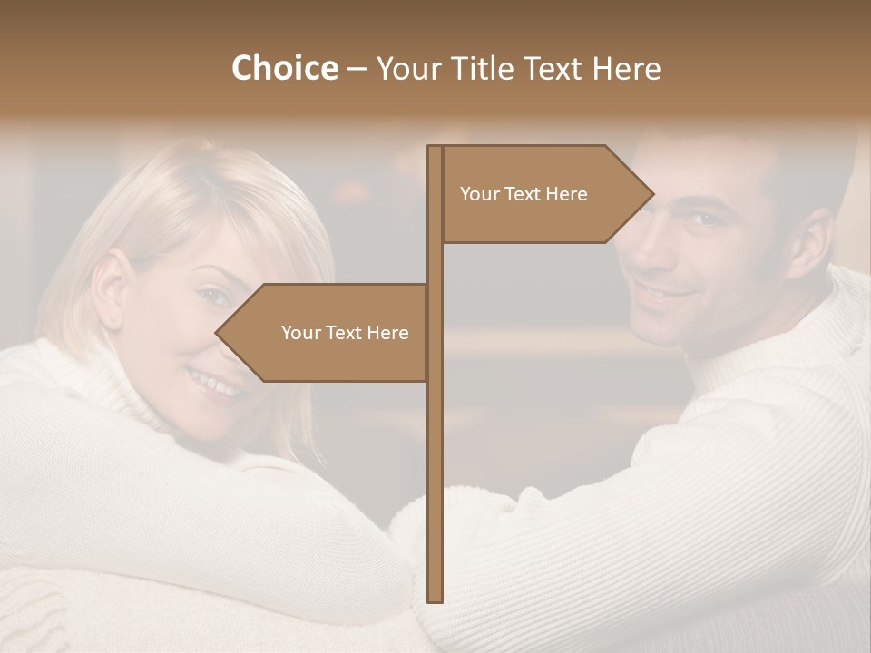 Relaxed Male Girlfriend PowerPoint Template