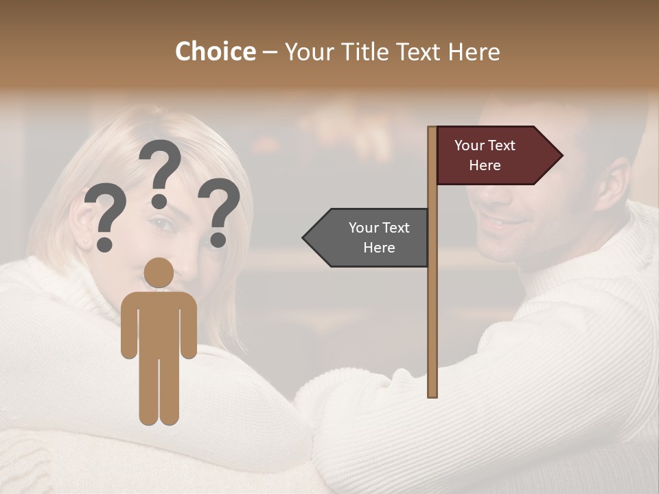 Relaxed Male Girlfriend PowerPoint Template