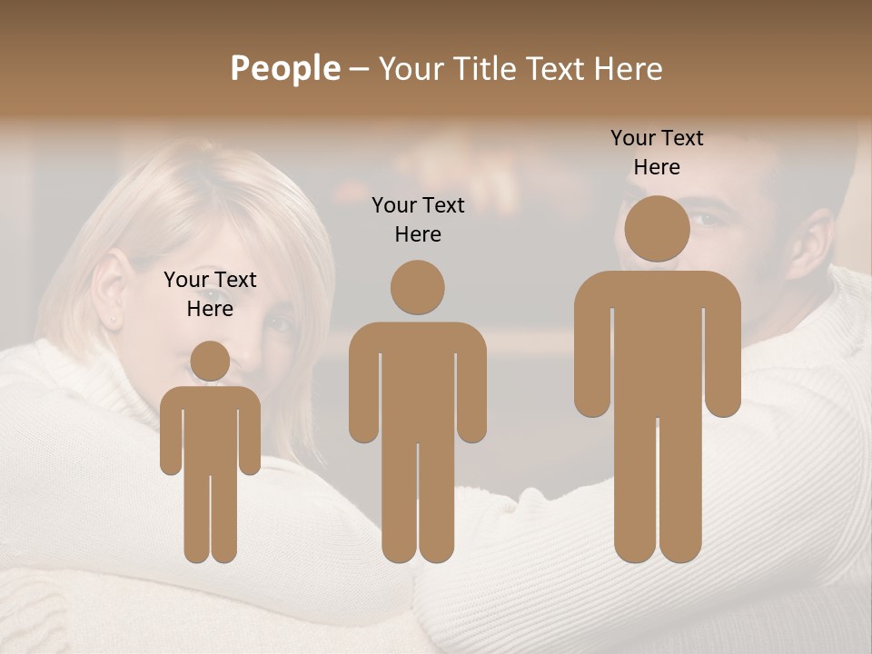 Relaxed Male Girlfriend PowerPoint Template