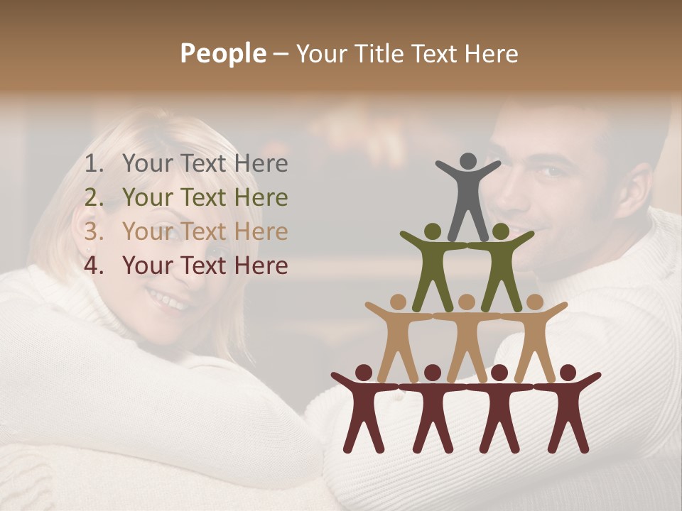 Relaxed Male Girlfriend PowerPoint Template