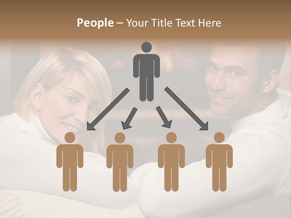 Relaxed Male Girlfriend PowerPoint Template