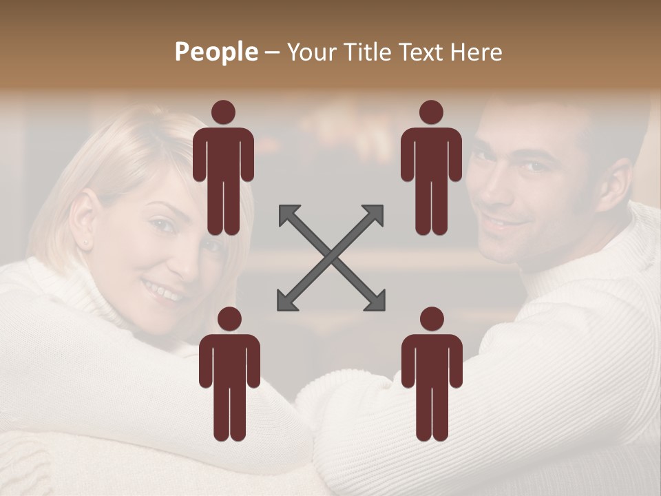 Relaxed Male Girlfriend PowerPoint Template