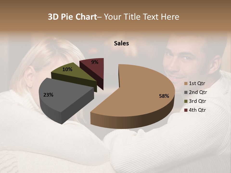 Relaxed Male Girlfriend PowerPoint Template