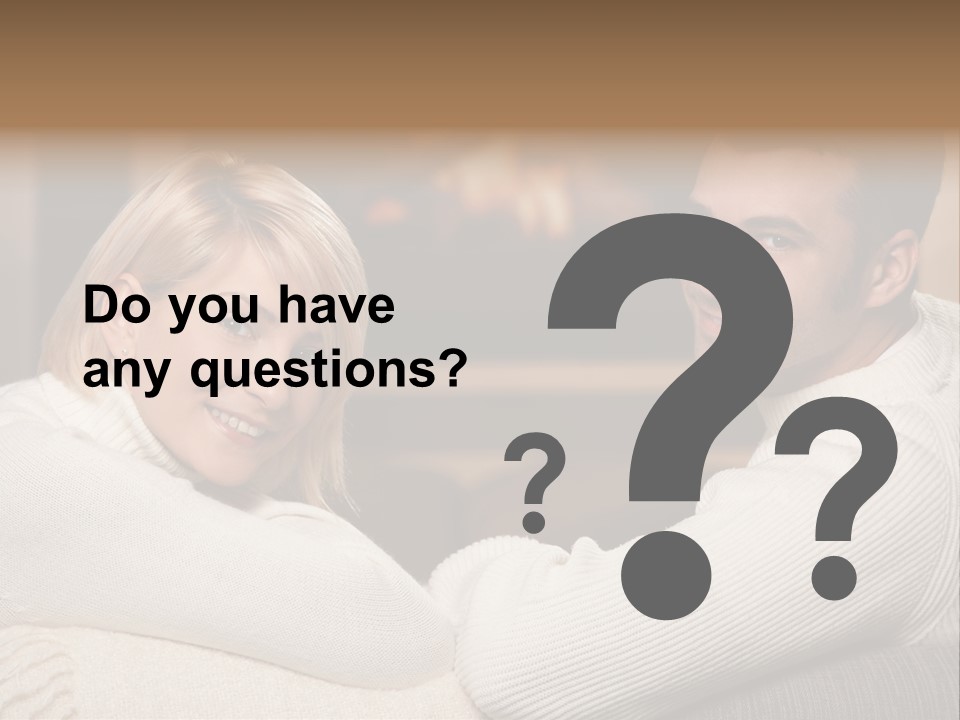 Relaxed Male Girlfriend PowerPoint Template