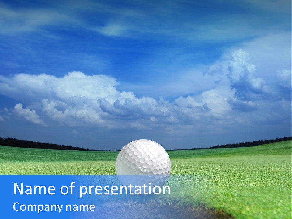 Calm Landscape Green PowerPoint Template