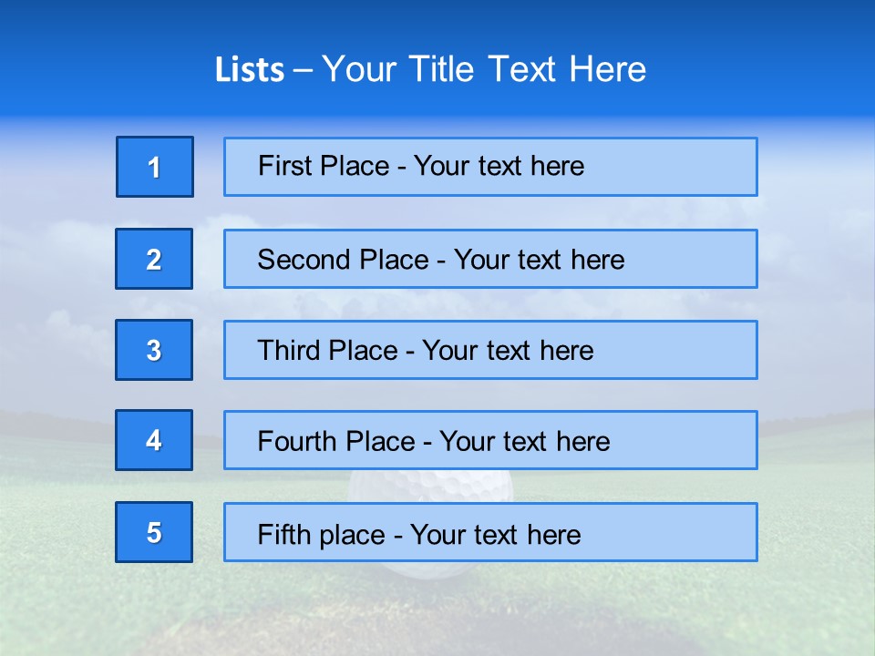 Calm Landscape Green PowerPoint Template