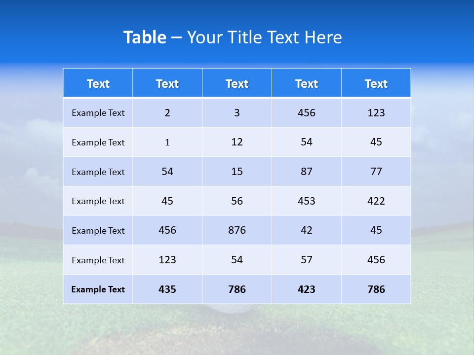 Calm Landscape Green PowerPoint Template