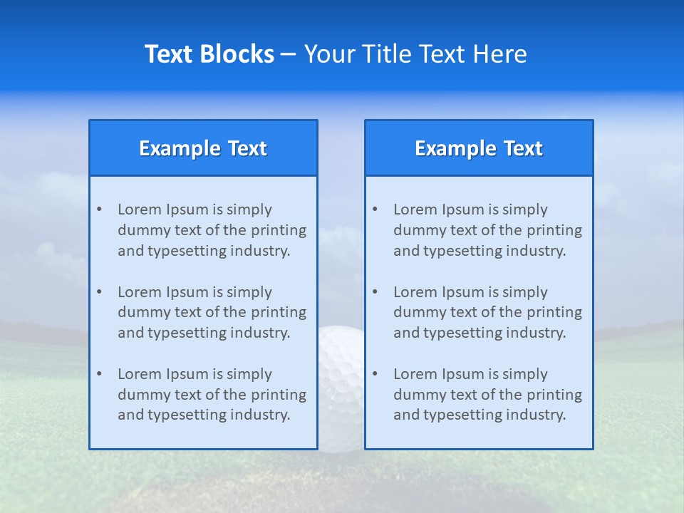 Calm Landscape Green PowerPoint Template