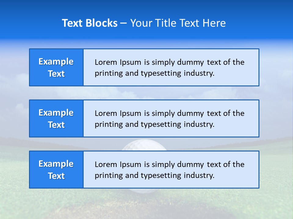 Calm Landscape Green PowerPoint Template