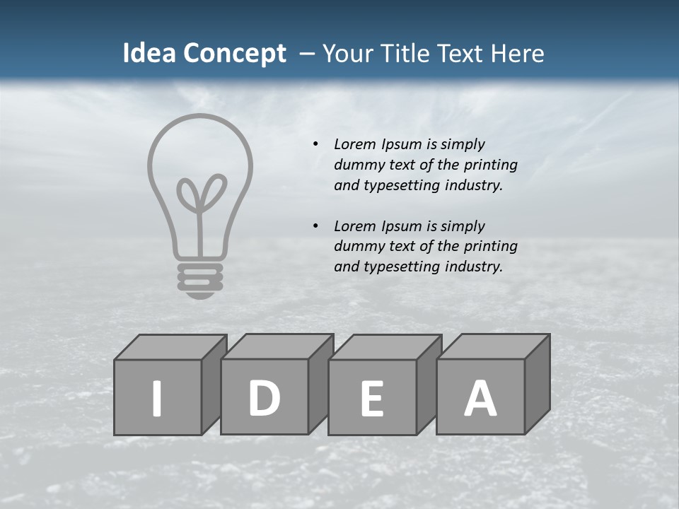 Earth Dry Soil PowerPoint Template
