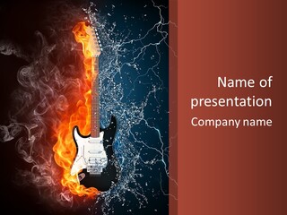 Flammable Electric Inferno PowerPoint Template