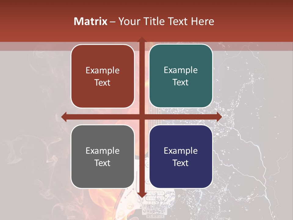 Flammable Electric Inferno PowerPoint Template