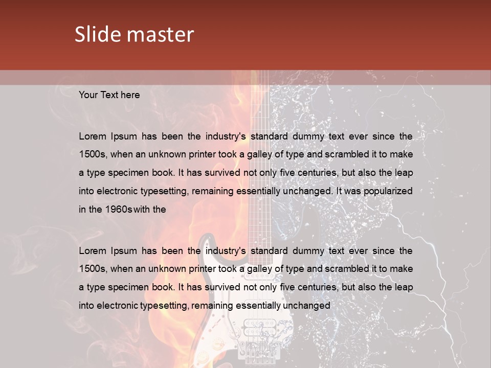 Flammable Electric Inferno PowerPoint Template