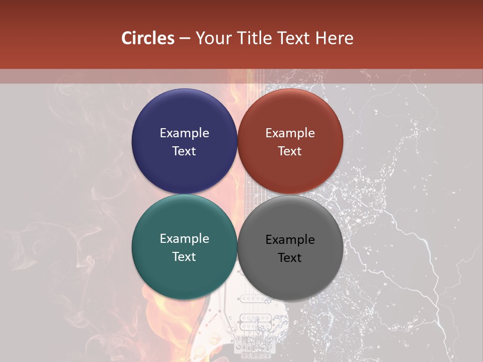 Flammable Electric Inferno PowerPoint Template