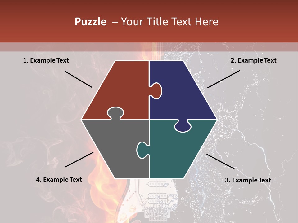 Flammable Electric Inferno PowerPoint Template