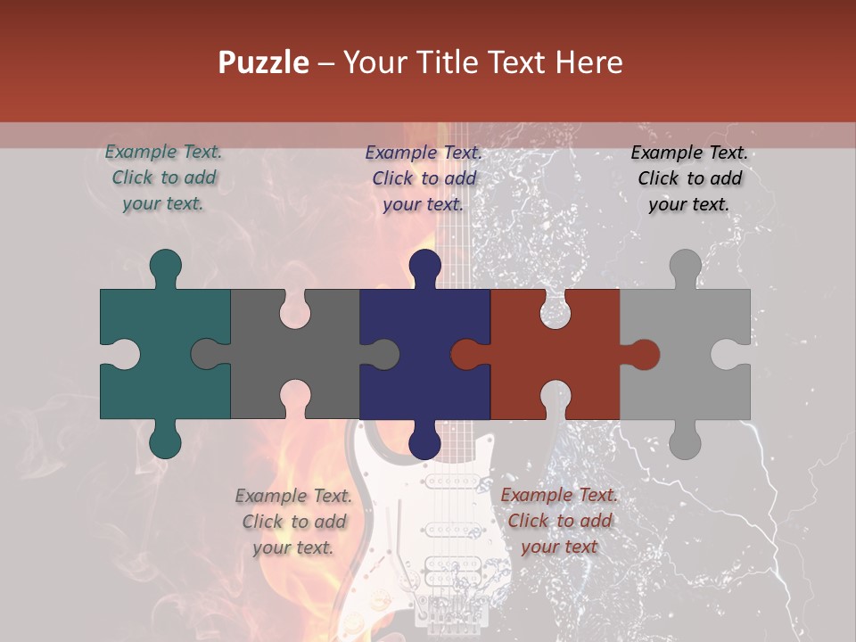 Flammable Electric Inferno PowerPoint Template