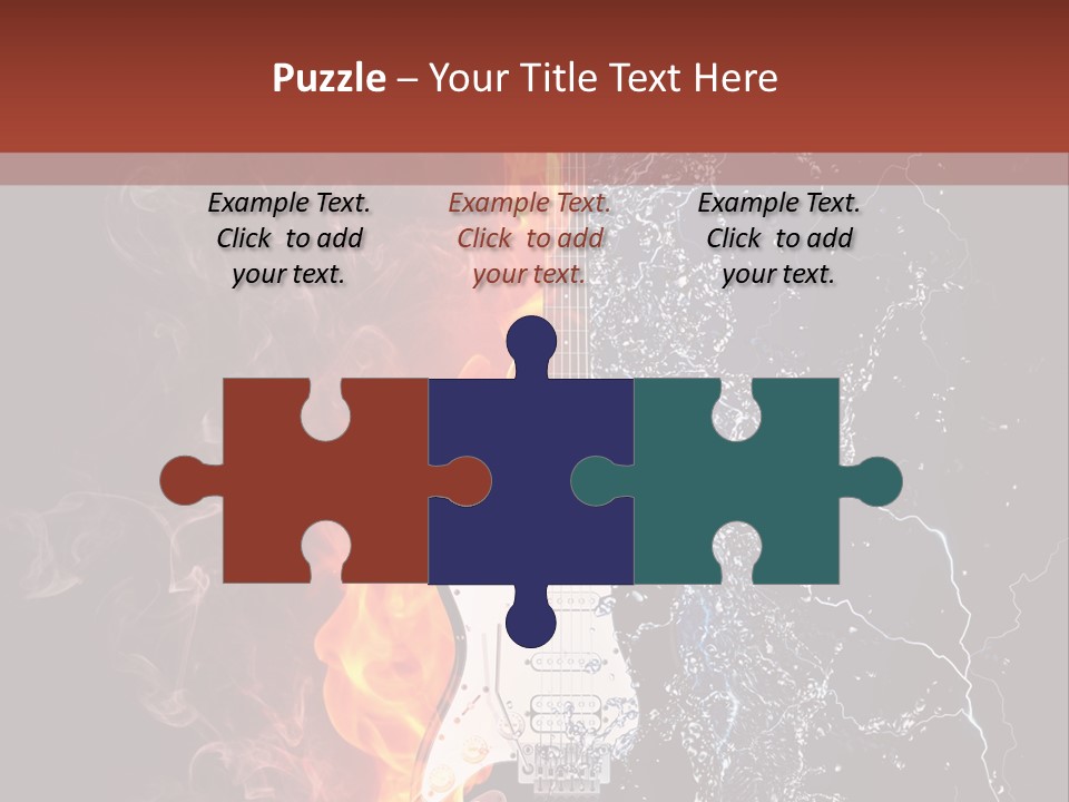 Flammable Electric Inferno PowerPoint Template