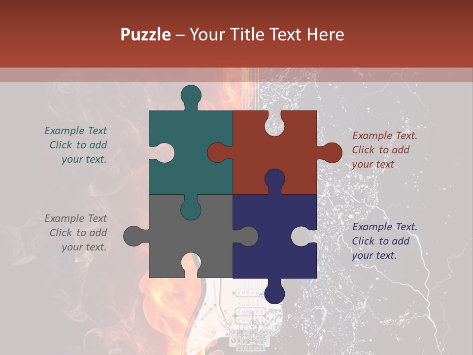 Flammable Electric Inferno PowerPoint Template